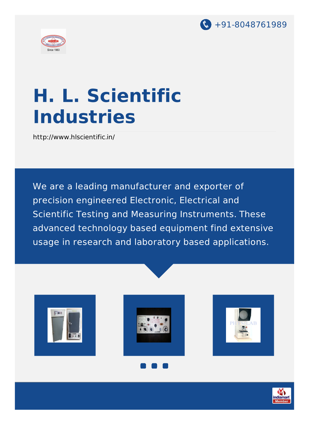 H. L. Scientific Industries