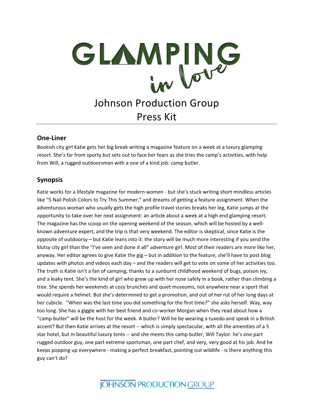 Johnson Production Group Press Kit