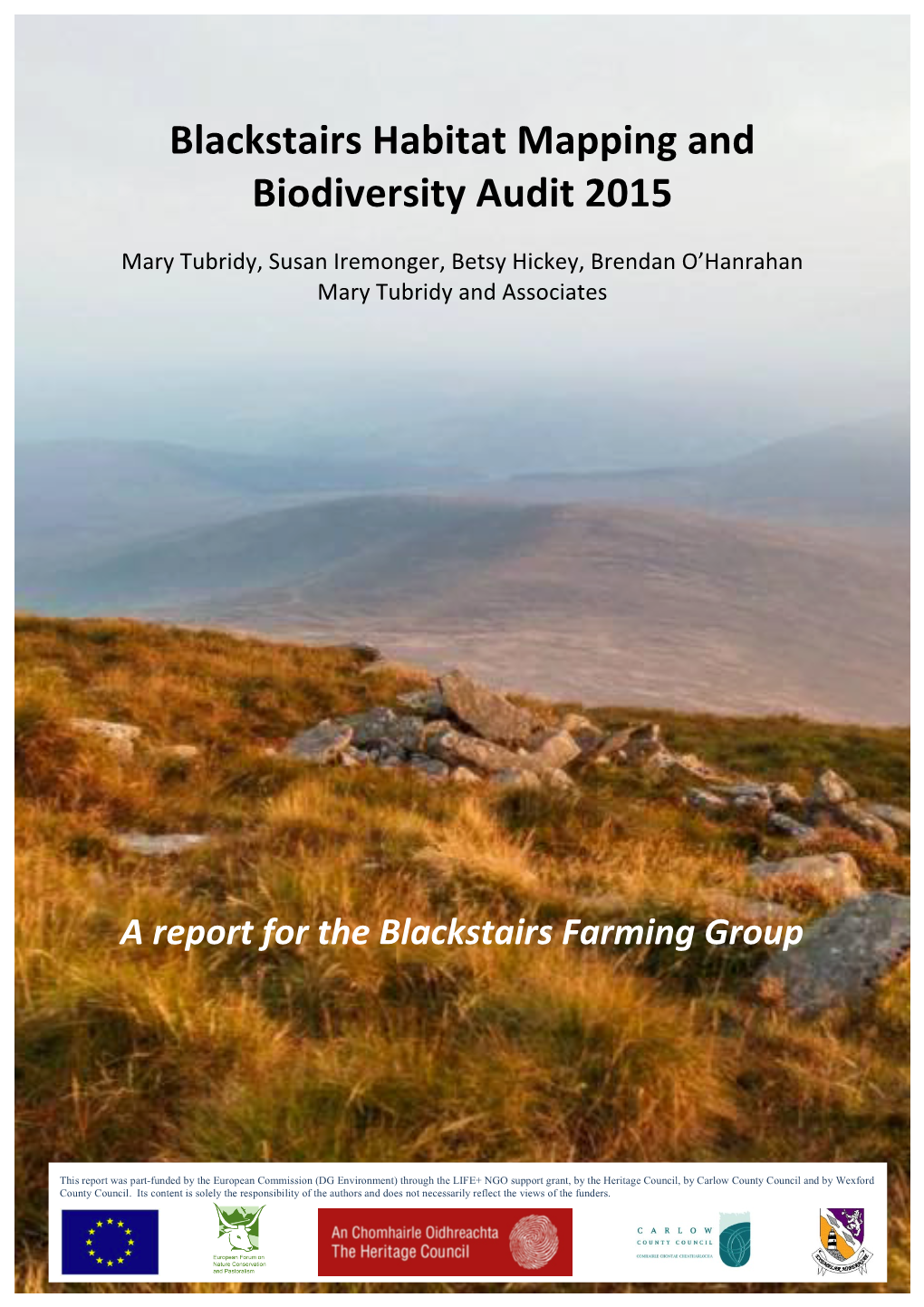 Blackstairs Habitat Mapping and Biodiversity Audit 2015