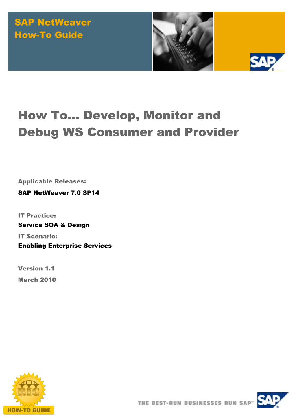How To... Develop, Monitor and Debug WS Consumer and Provider