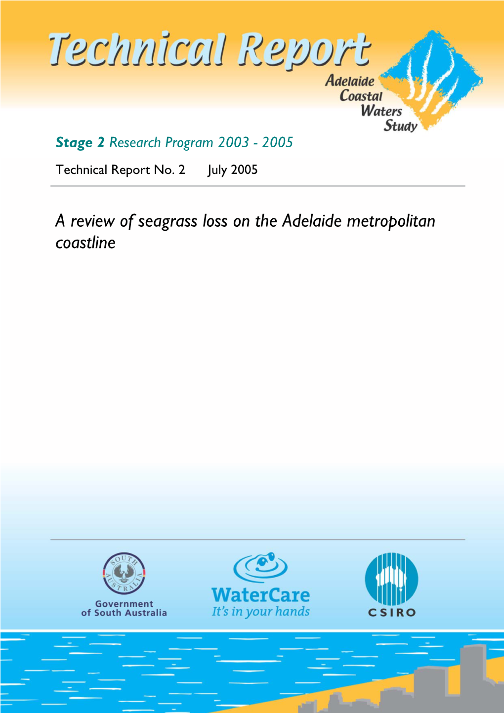 A Review of Seagrass Loss on the Adelaide Metropolitan Coastline