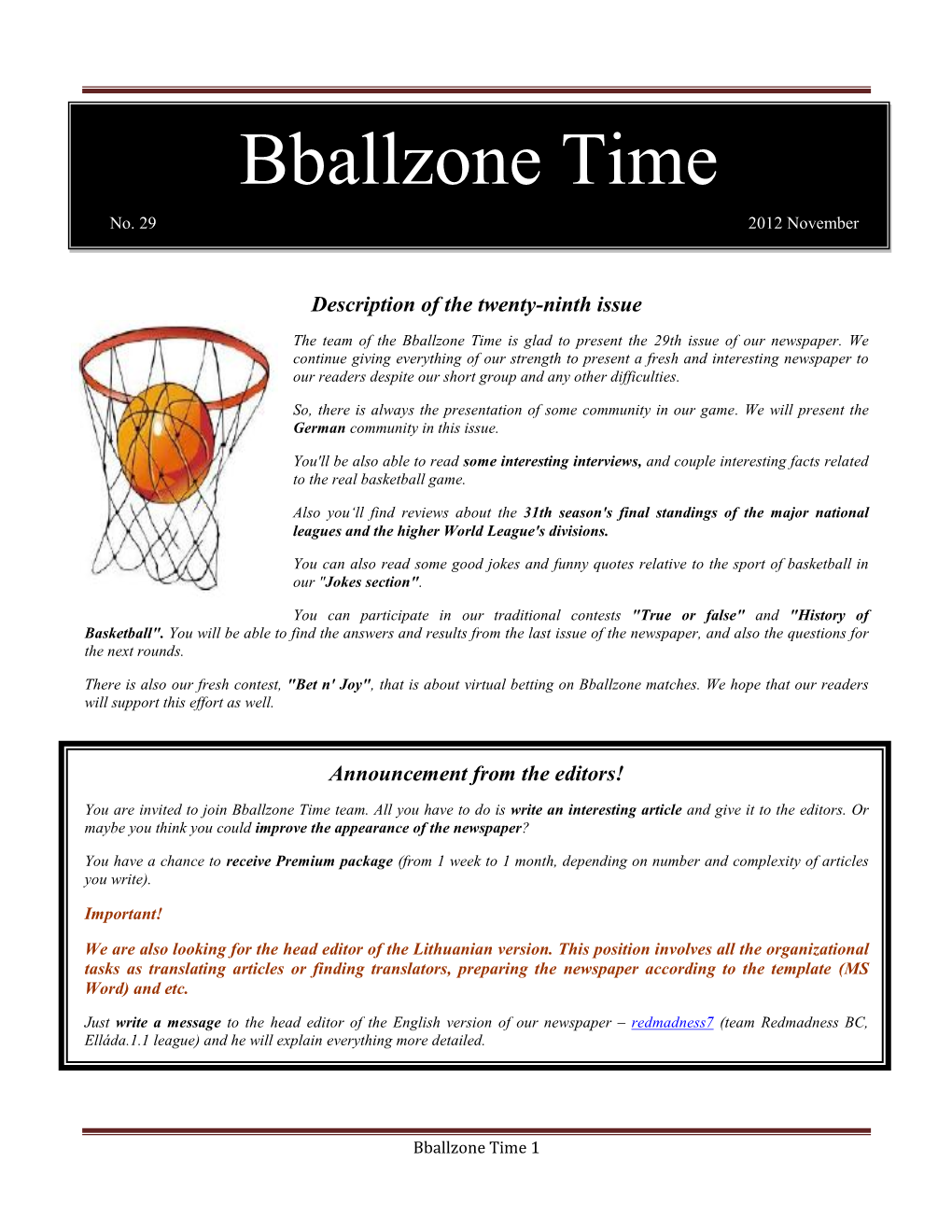 Bballzone Time No