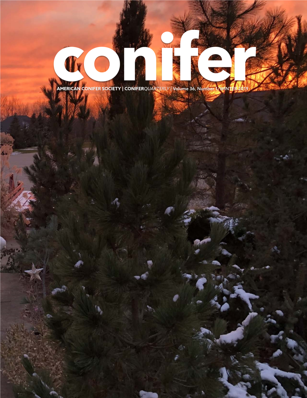 CONIFERQUARTERLY | WINTER 2019 1 Winter 2019 Volume 36, Number 1