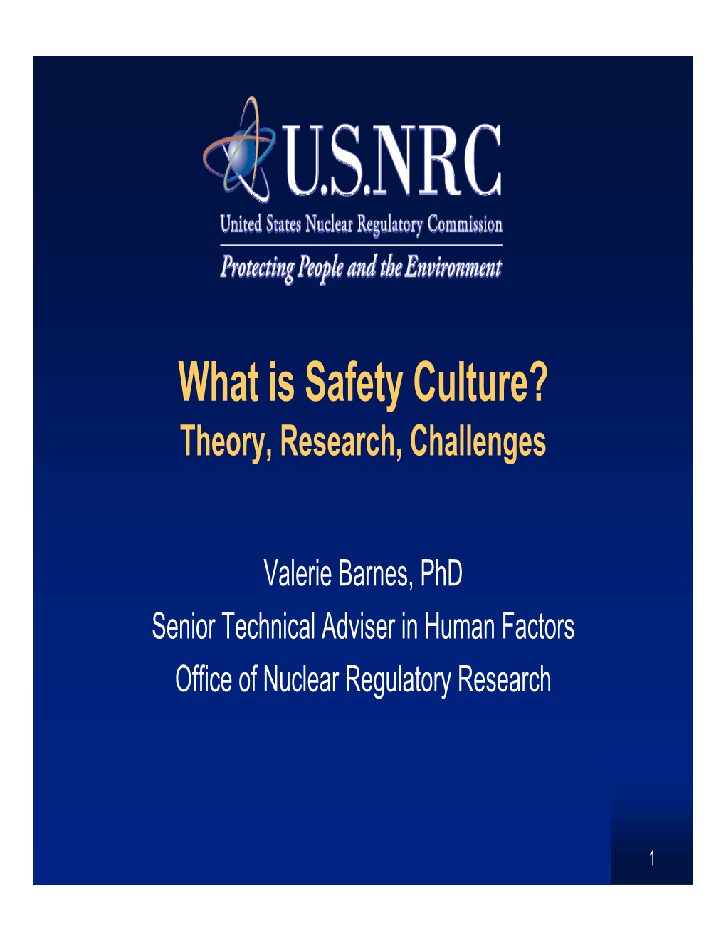 What Is Safety Culture? Theory, Research, Challenges