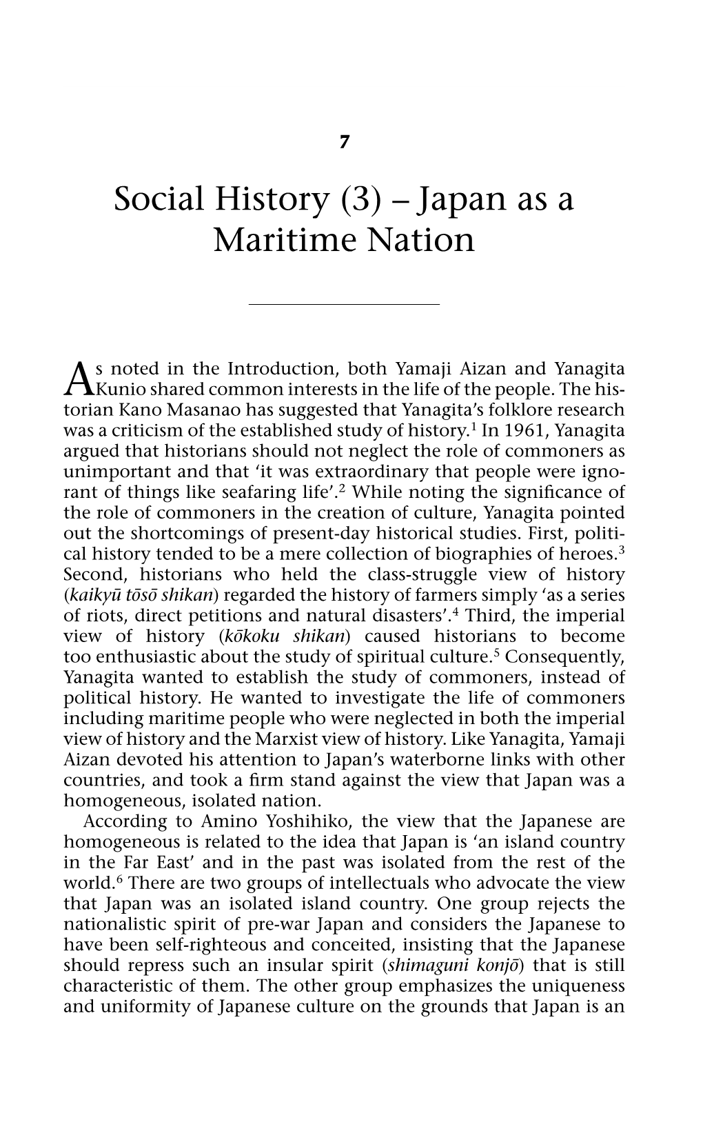 Japan As a Maritime Nation