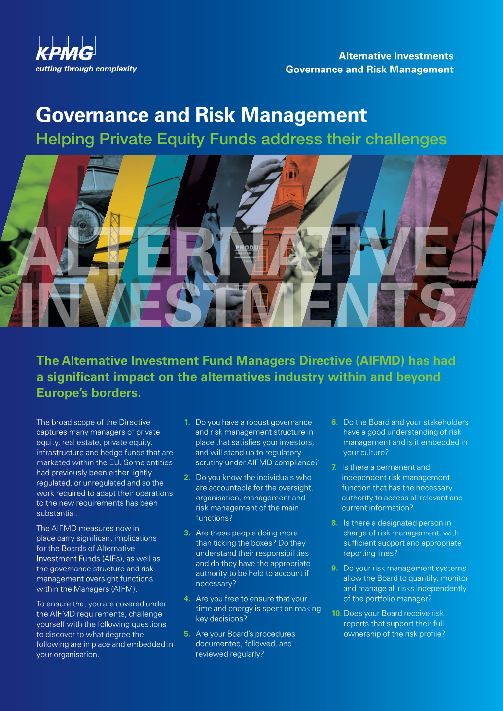 Alternative Investments Governance and Risk Management