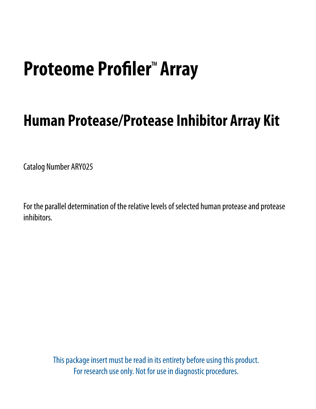 Human Protease/Protease Inhibitor Array Kit