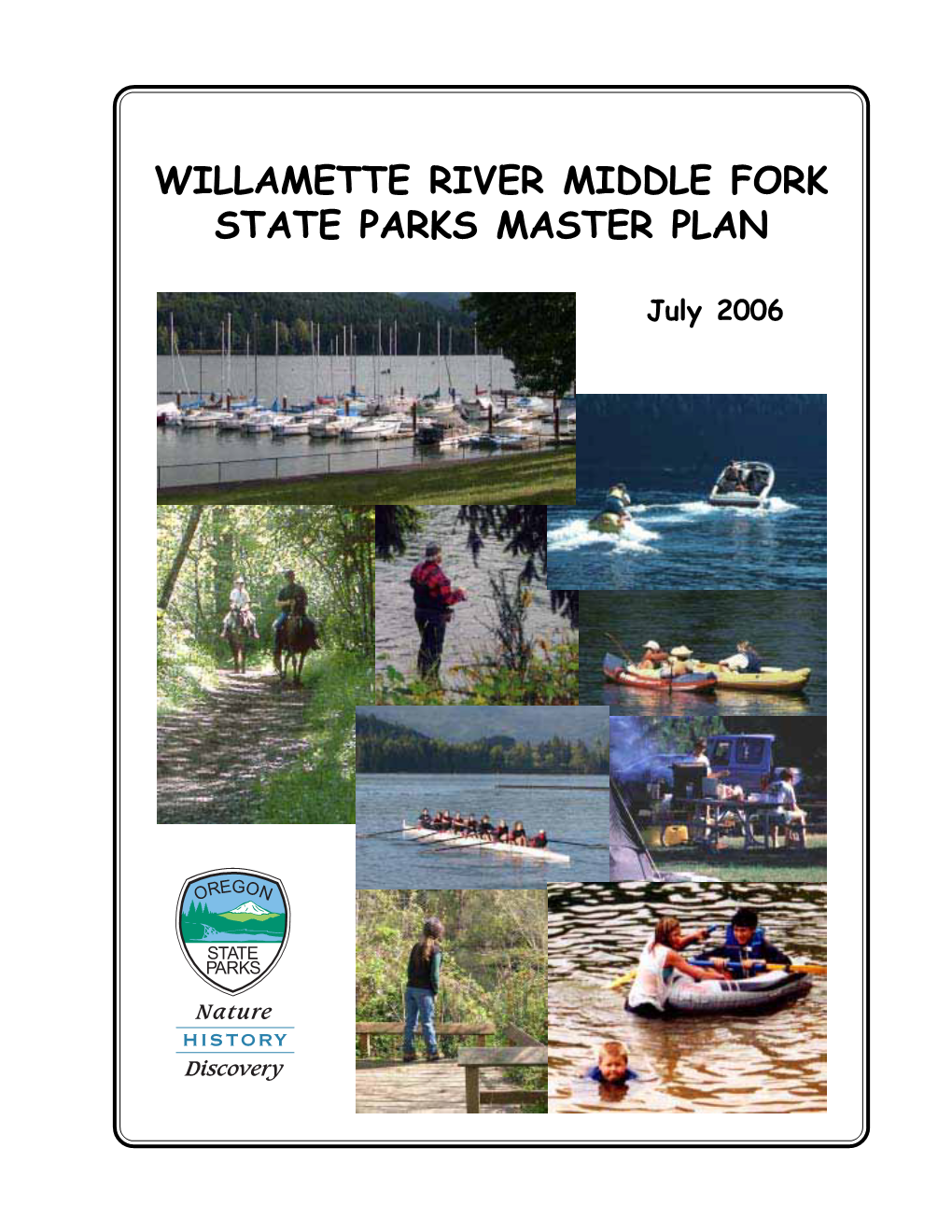 Willamette River Middle Fork State Parks Master Plan