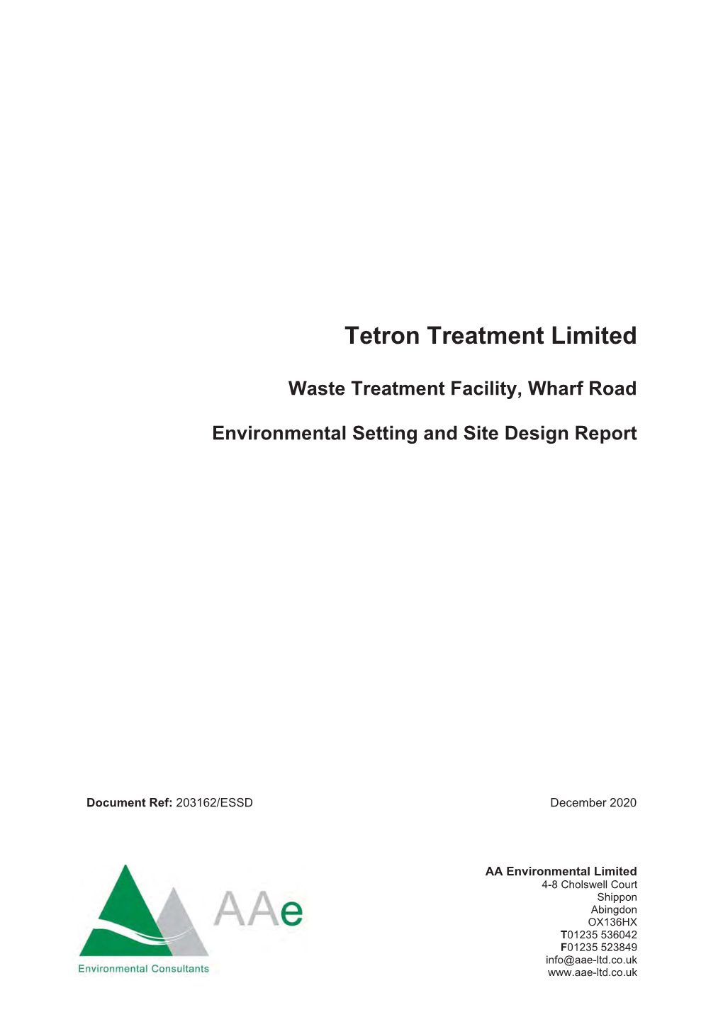 Tetron Treatment Limited