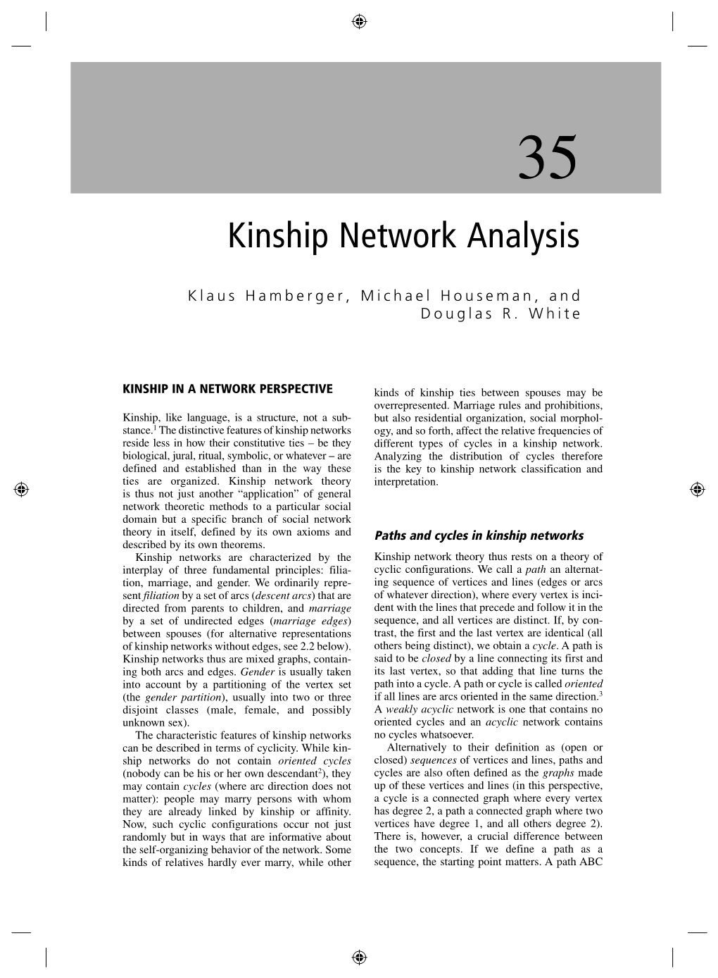 Kinship Network Analysis