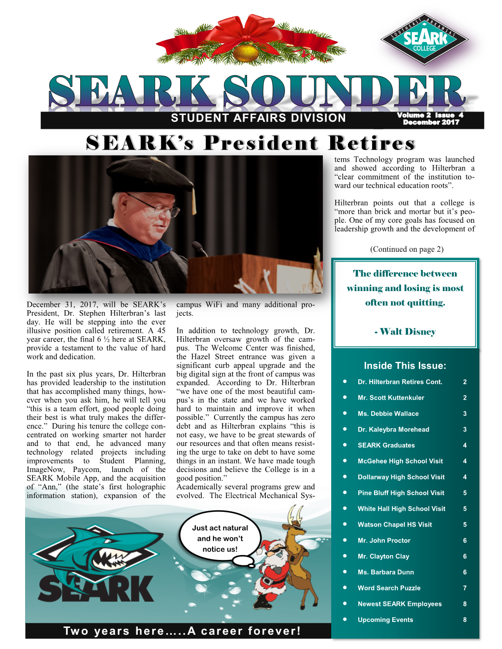 SEARK's President Retires