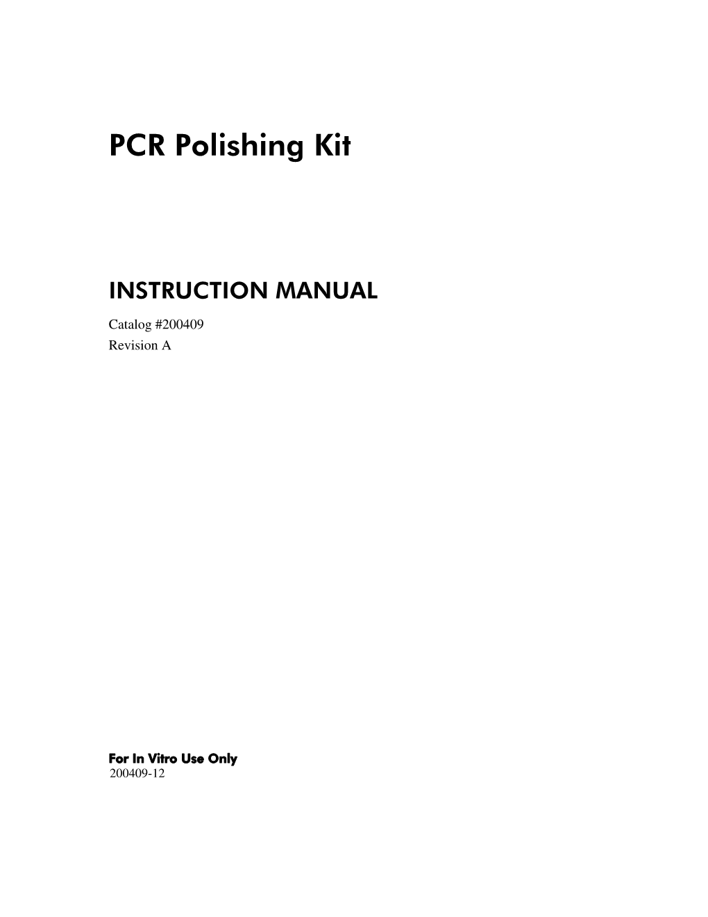 Manual: PCR Polishing