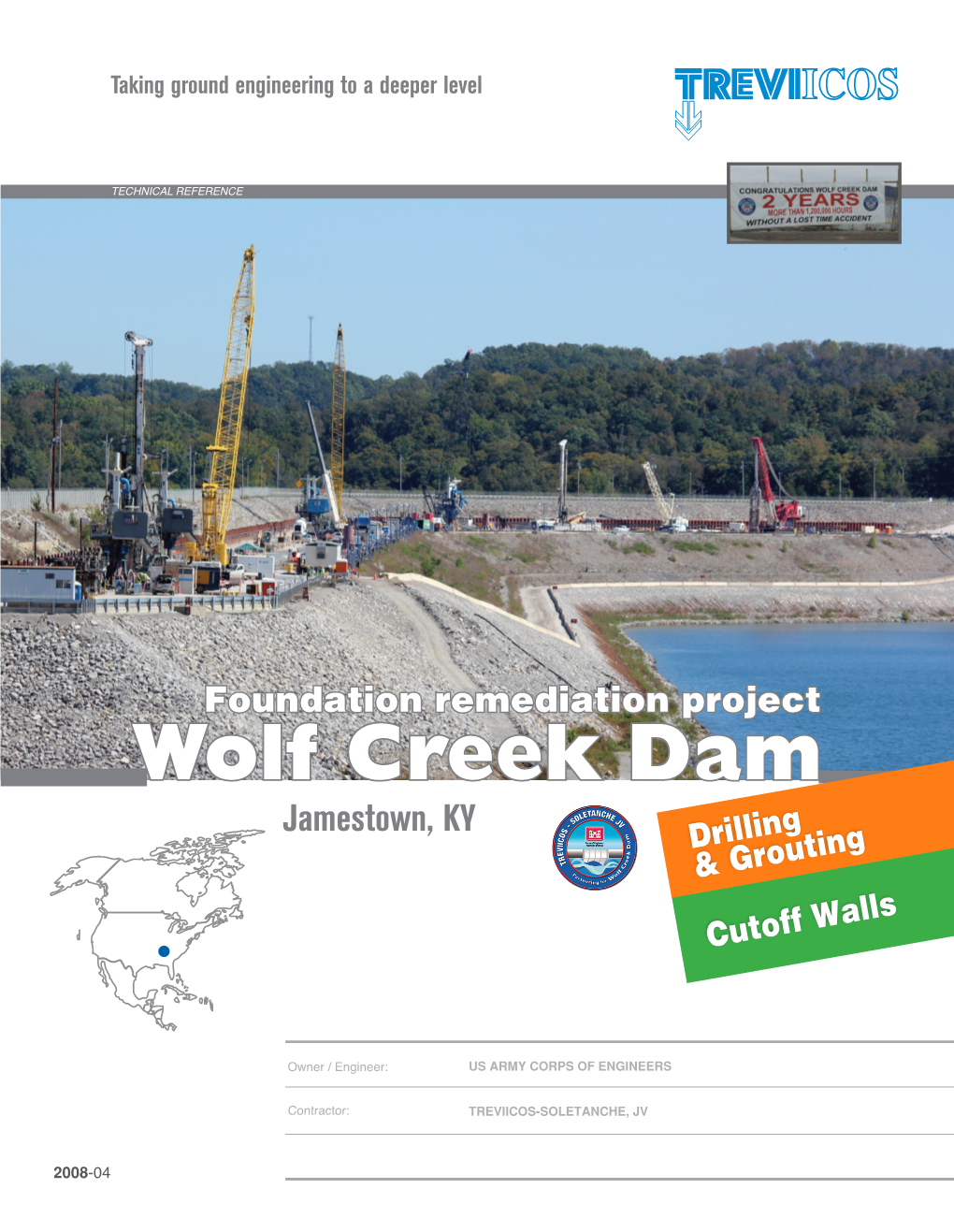 Wolf Creek Dam Jamestown, KY Drilling & Grouting