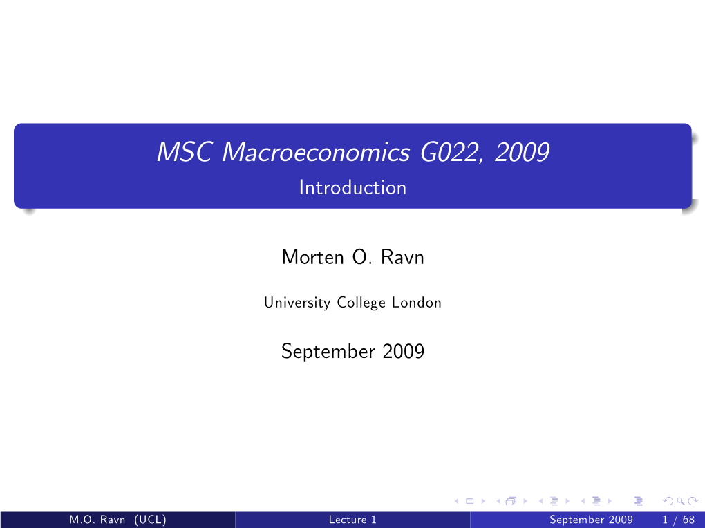 MSC Macroeconomics G022, 200'