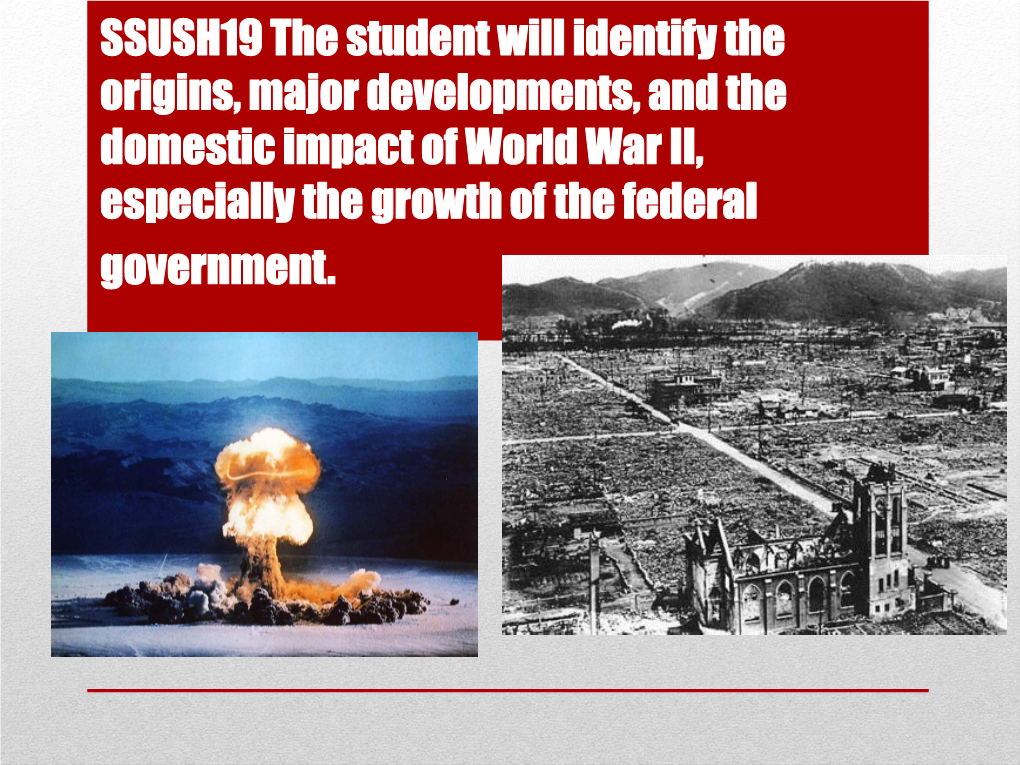 SSUSH19 Presentation WWII