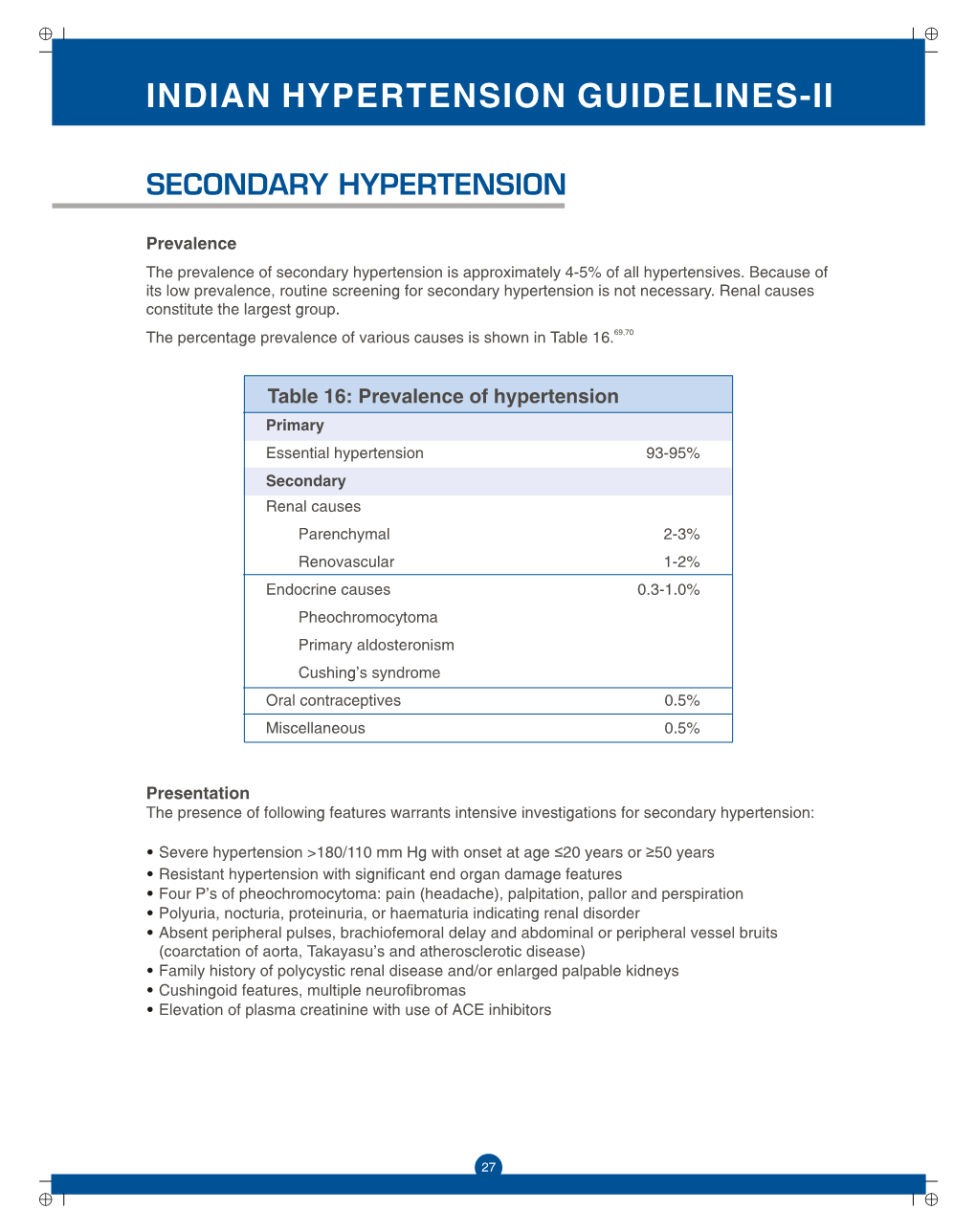 Secondary Hypertension