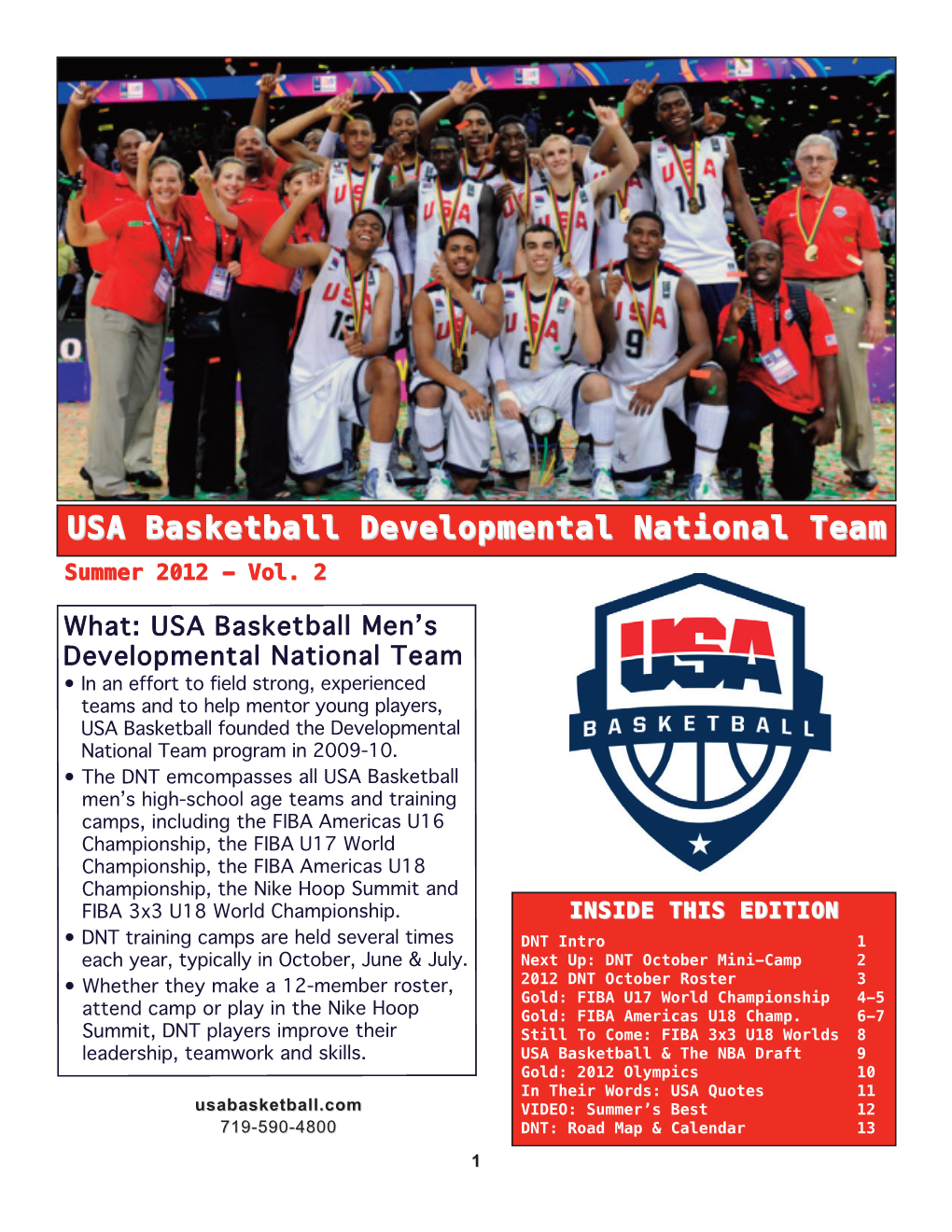 USA Basketball Developmental National Team Summer 2012 - Vol