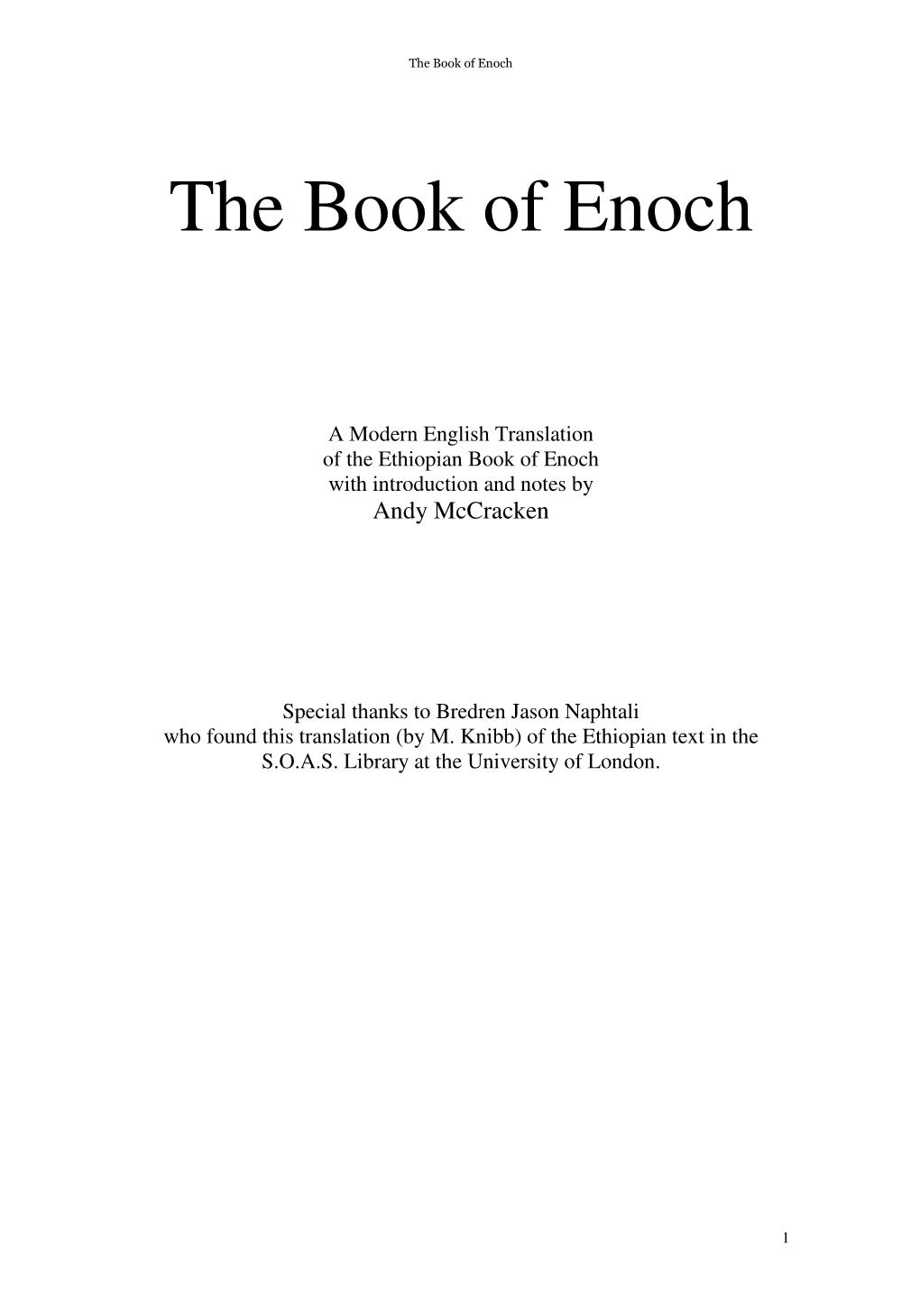 The Book of Enoch