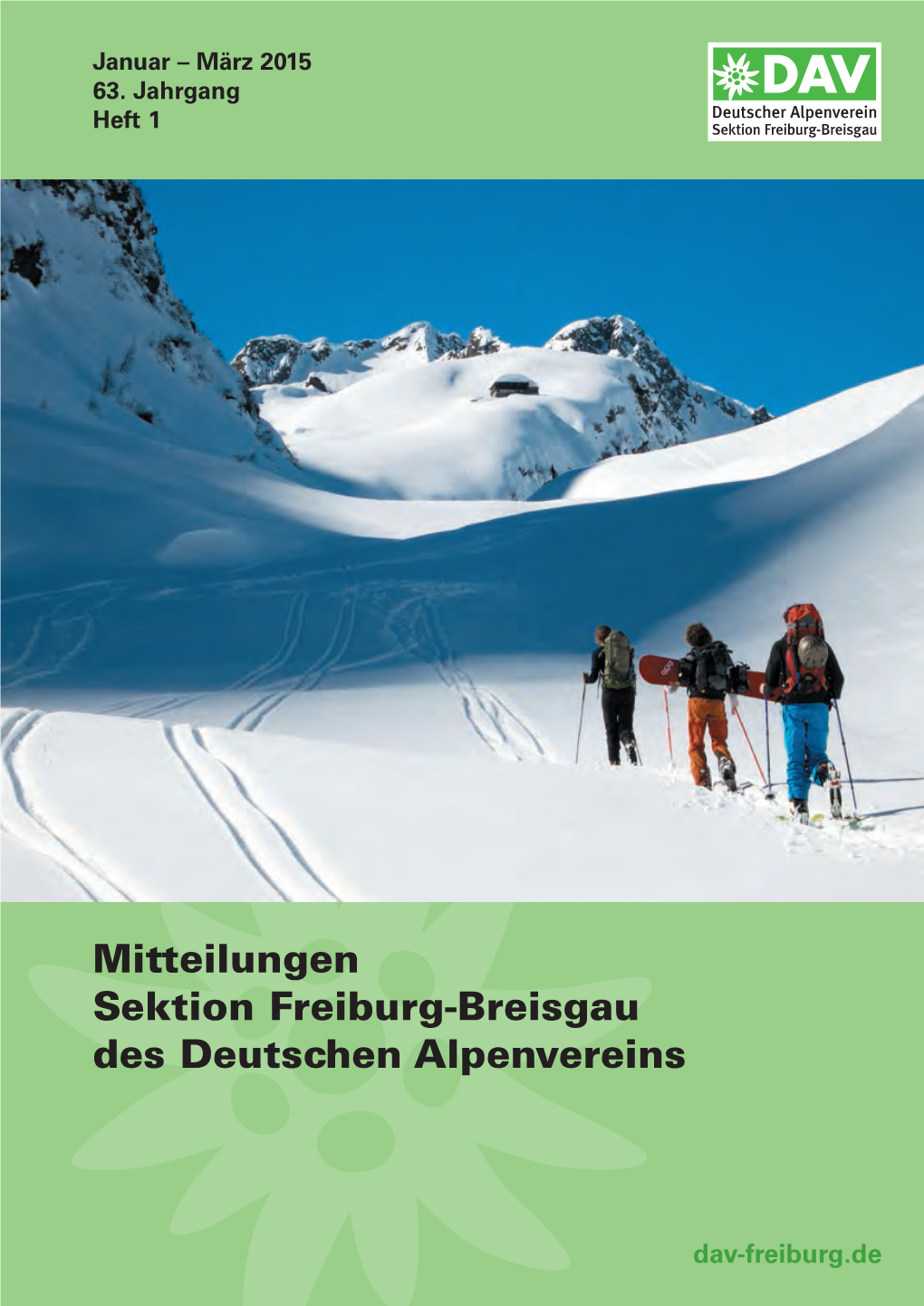 Mitteilungen Sektion Freiburg-Breisgau Des Deutschen Alpenvereins