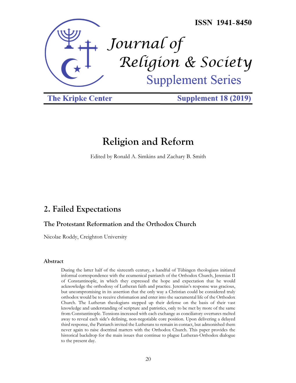 Religion and Reform