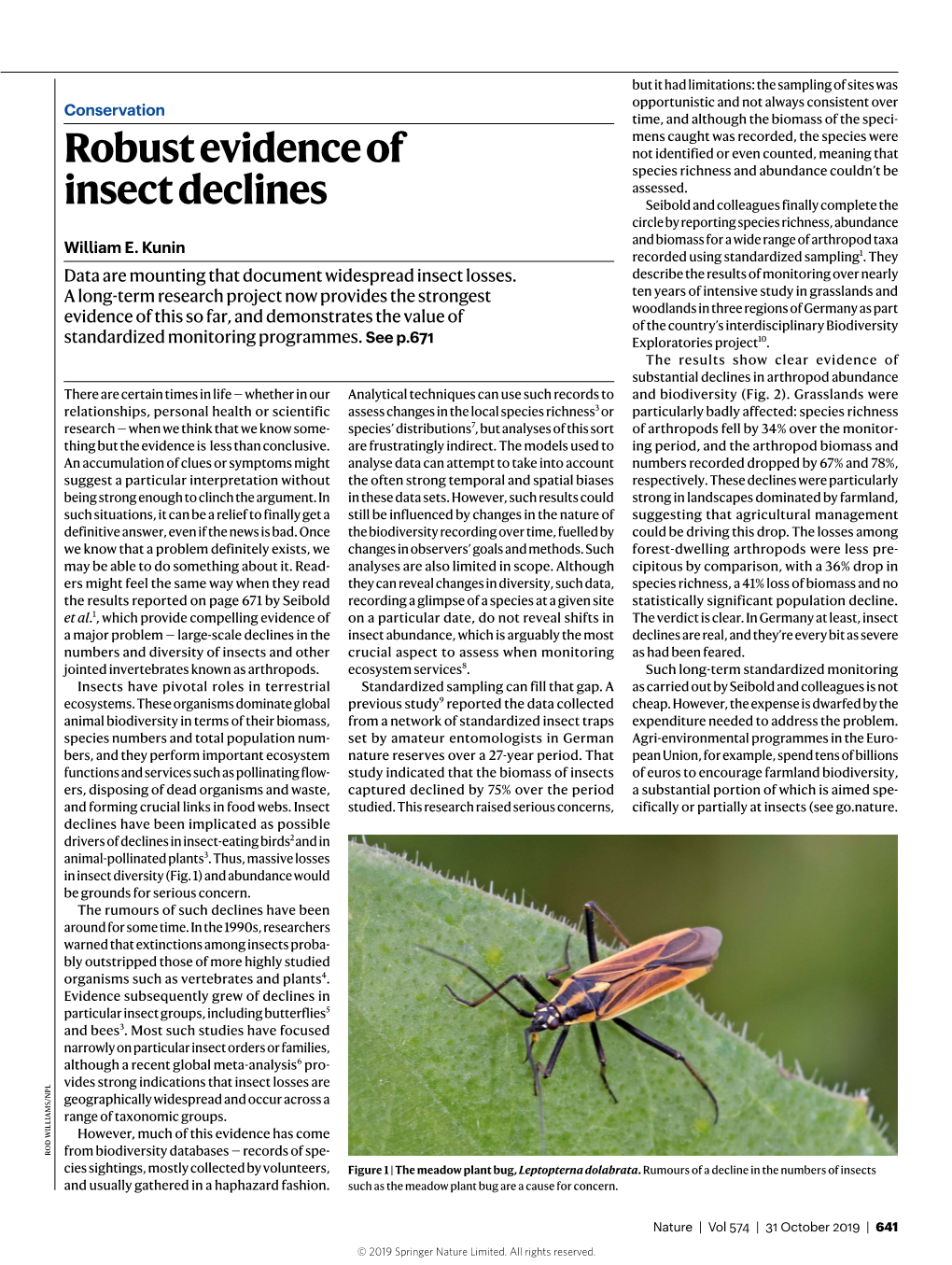 Robust Evidence of Insect Declines