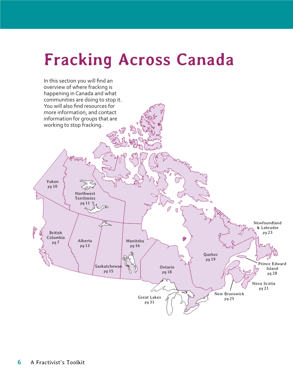 A Fracktivist's Toolkit: Fracking Across Canada