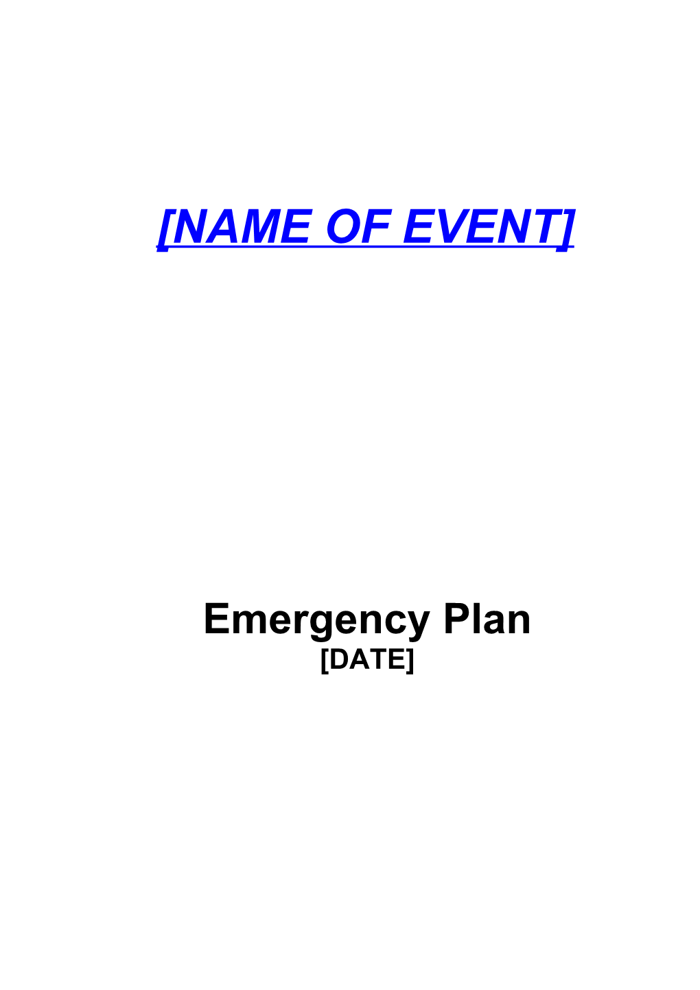 Middlesbrough Music Live Emergency Plan