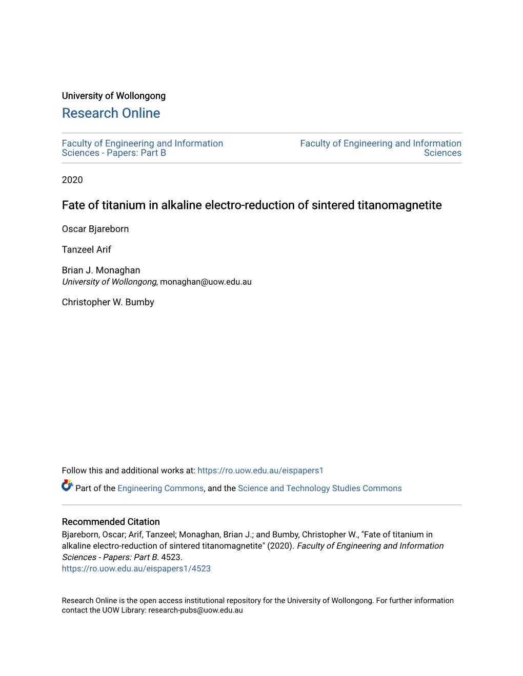 Fate of Titanium in Alkaline Electro-Reduction of Sintered Titanomagnetite