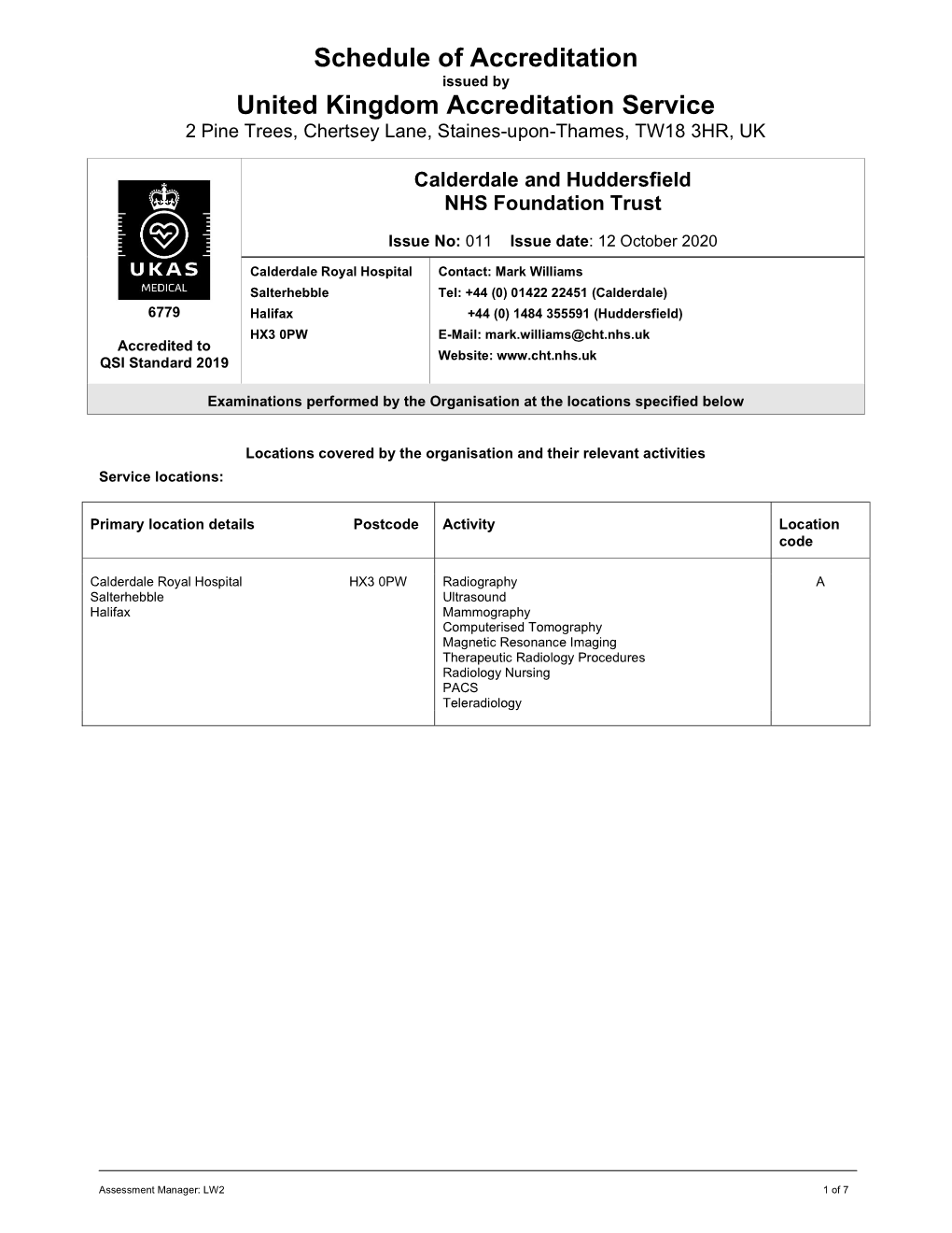 Calderdale and Huddersfield NHS Foundation Trust