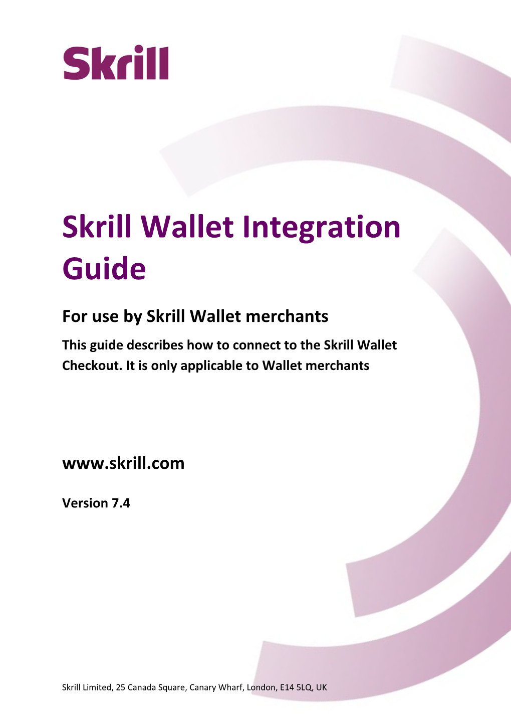 Skrill Wallet Checkout Integration Guide