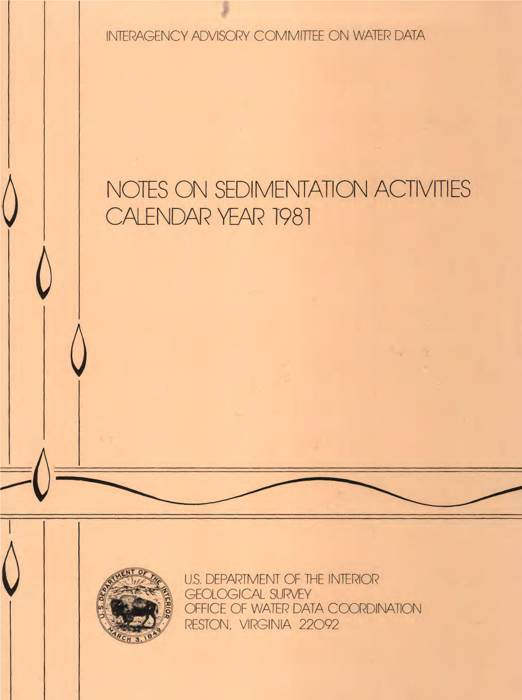 Notes on Sedimentation Activities C/^Endar Year T981