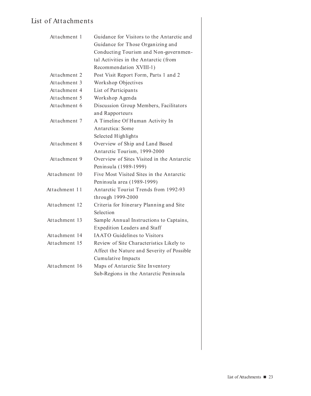 Assessment of the Possible Cumulative Environmental Impacts