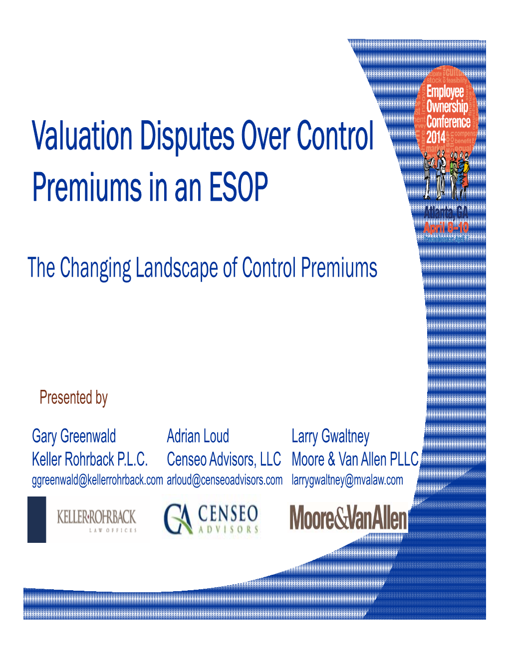 Valuation Disputes Over Control Premiums in an ESOP