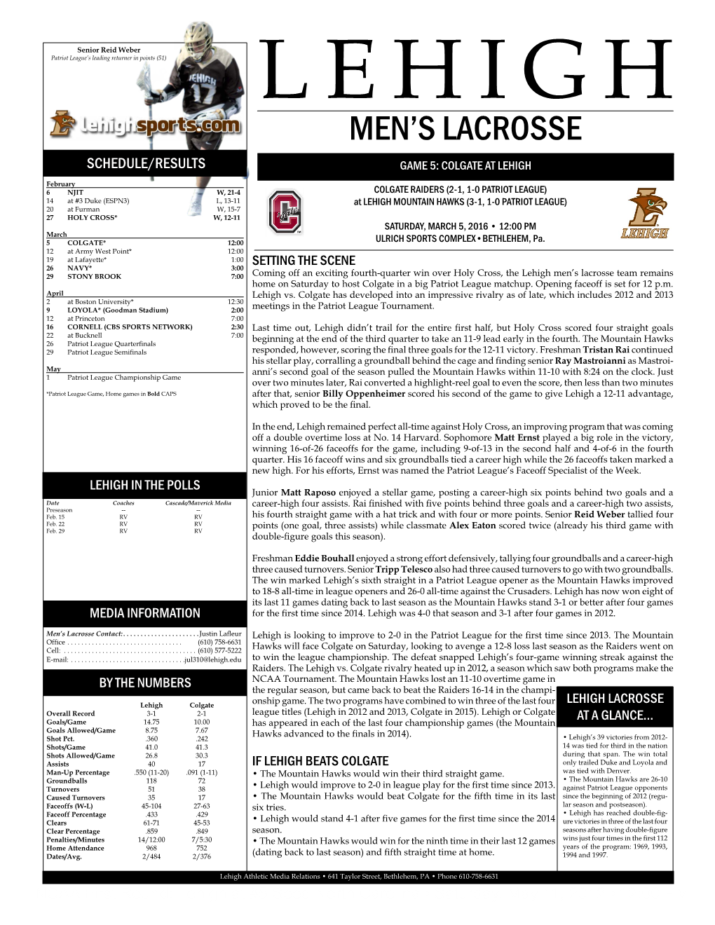 Men's Lacrosse