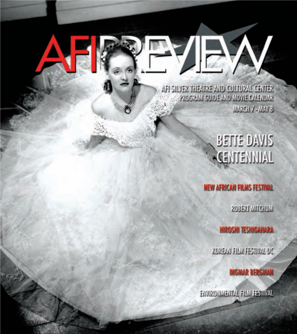 AFI PREVIEW Is Published by the Ed for International Critics Week at the Congo