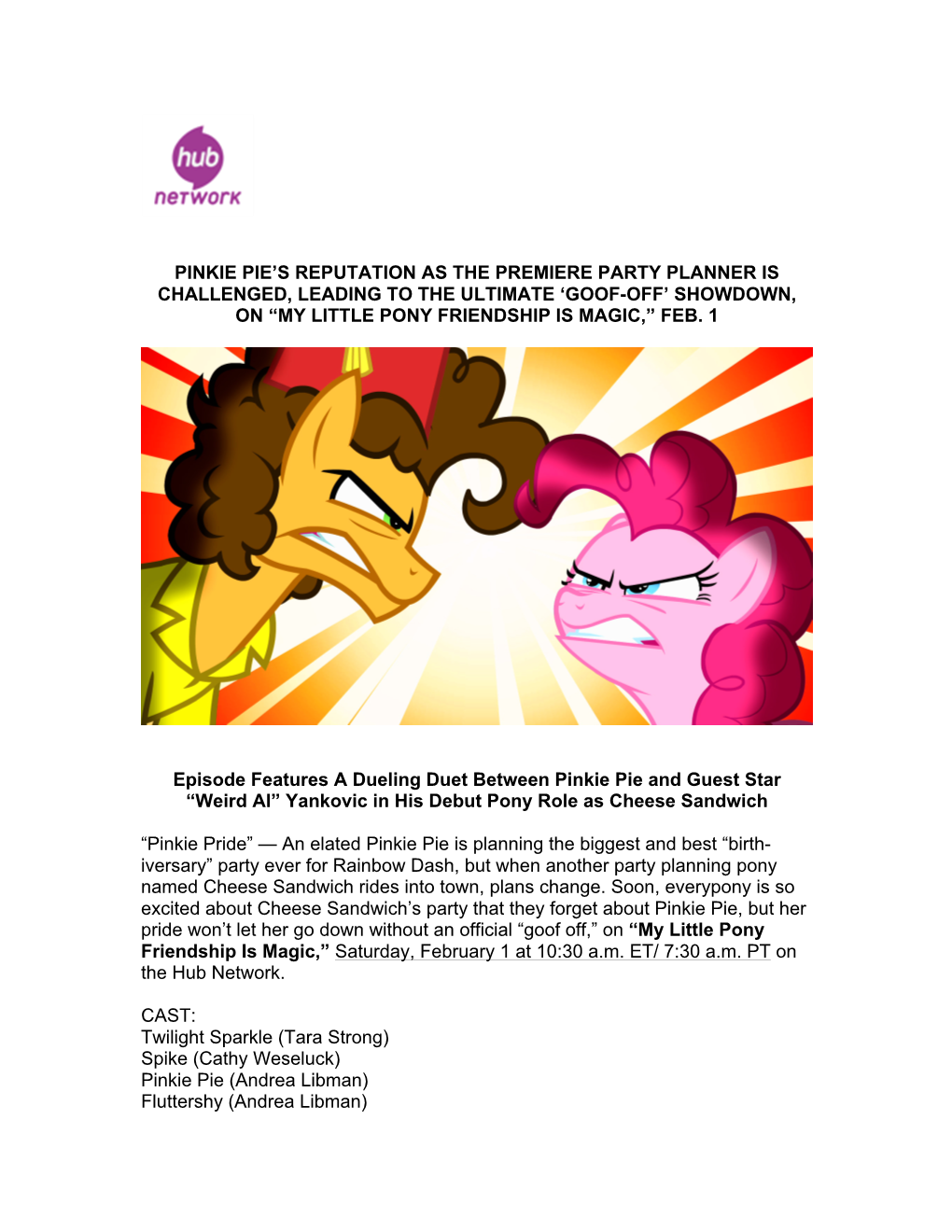 Pinkie Pie's Reputation As the Premiere Party Planner Is Challenged, Leading to the Ultimate