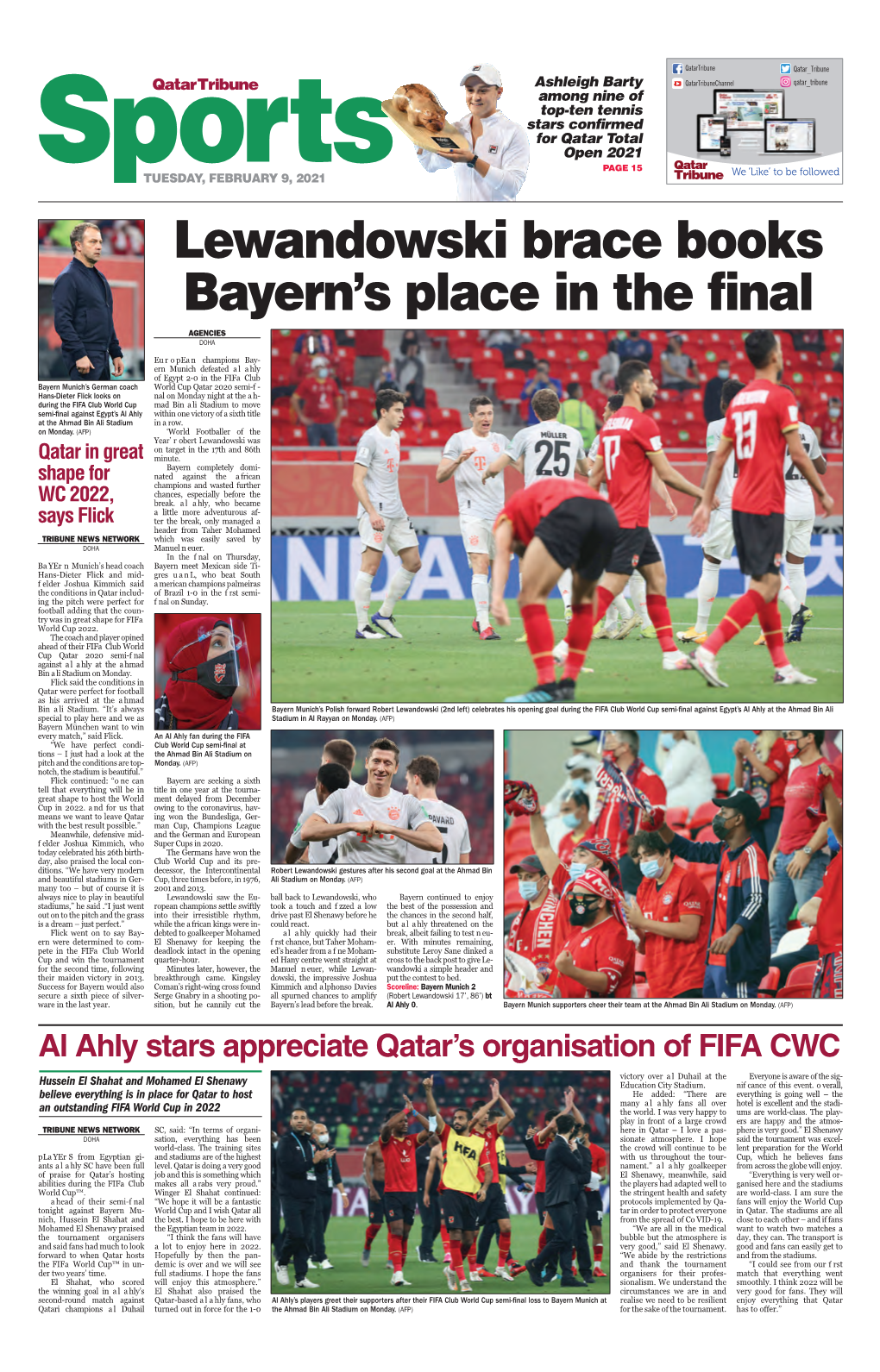 Lewandowski Brace Books Bayern's Place in the Final