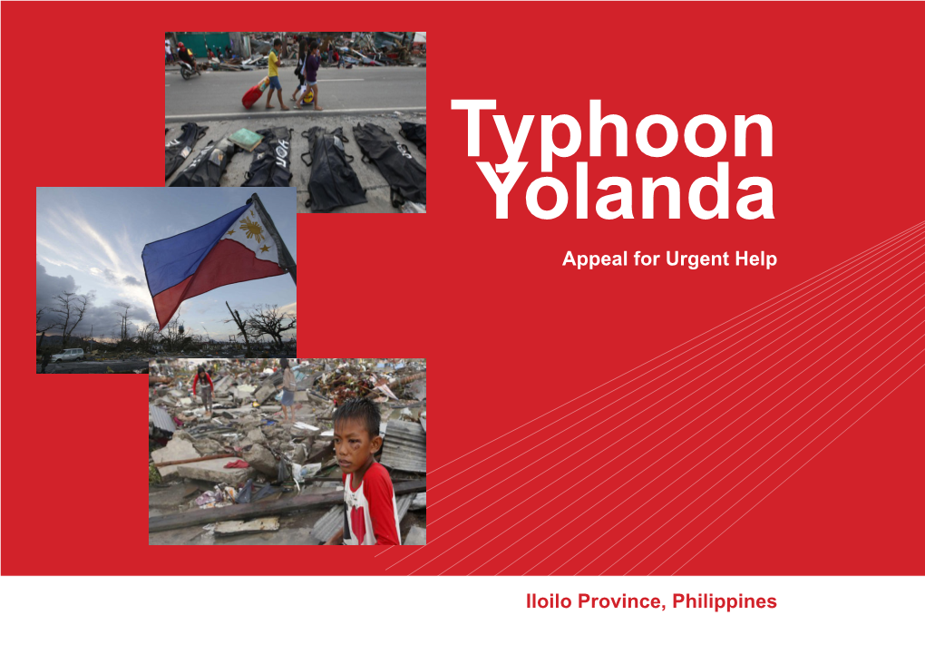 Appeal for Urgent Help Iloilo Province, Philippines