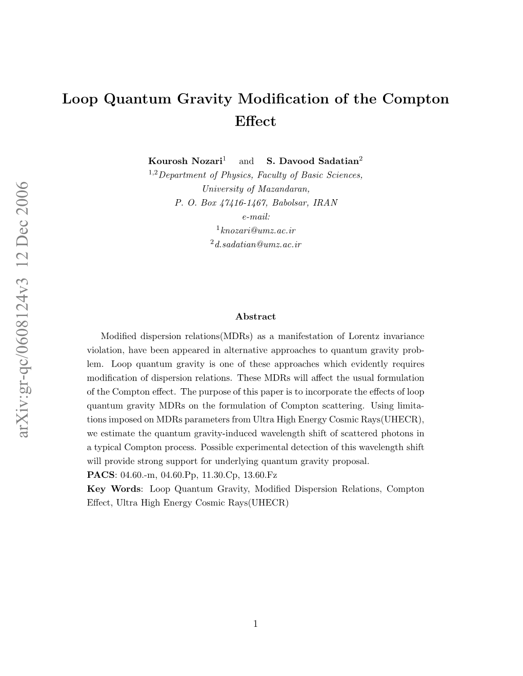 Loop Quantum Gravity Modification of the Compton Effect