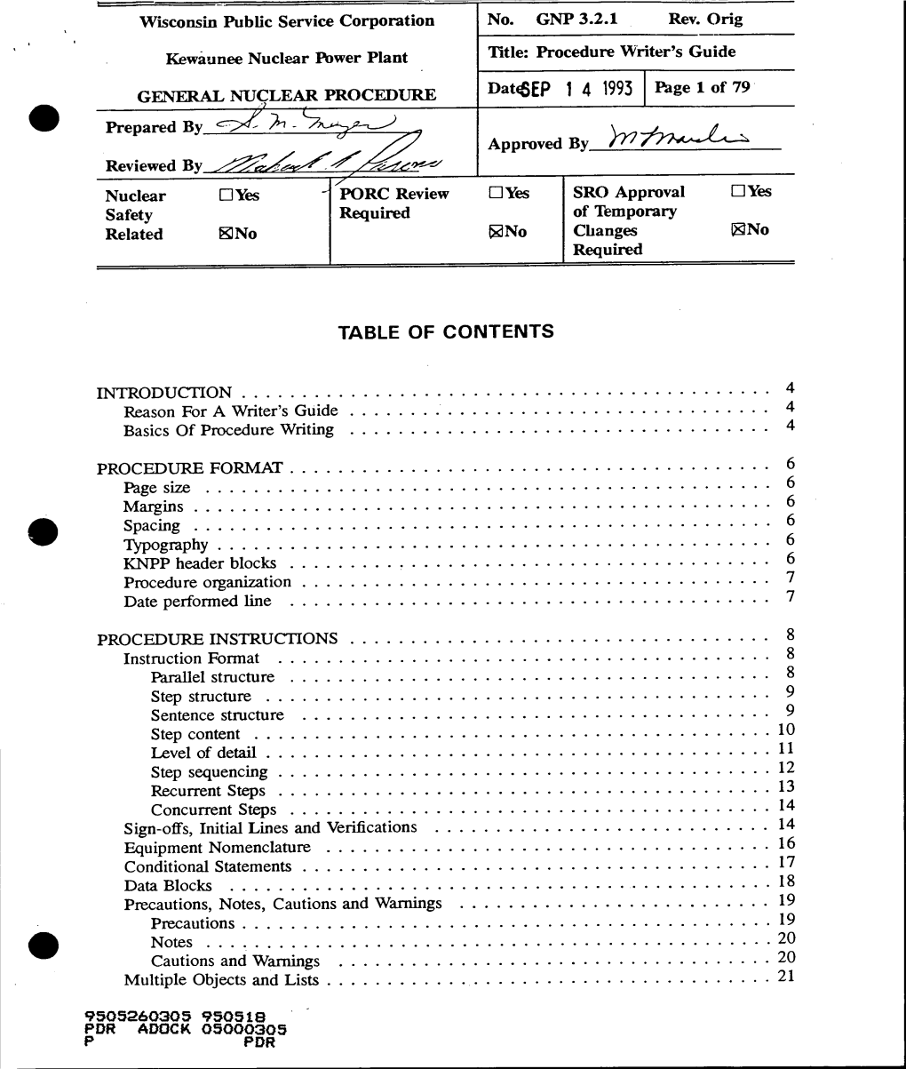 "Procedure Writer Guide."