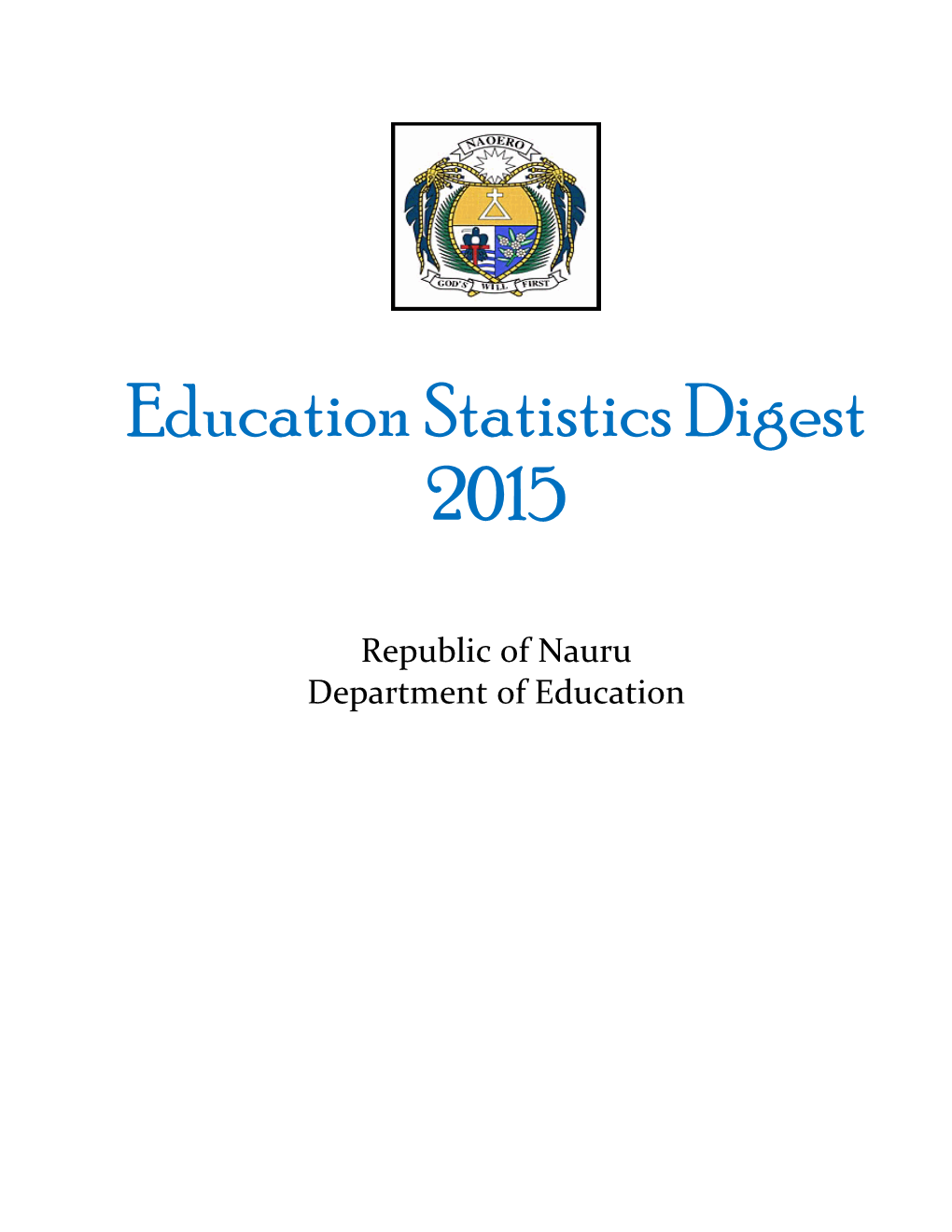 Education Statistics Digest 2015