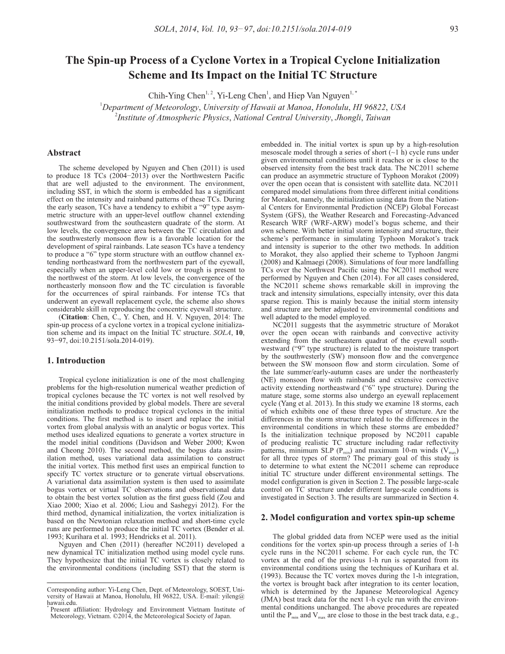 The Spin-Up Process of a Cyclone Vortex in a Tropical Cyclone Initialization Scheme and Its Impact on the Initial TC Structure