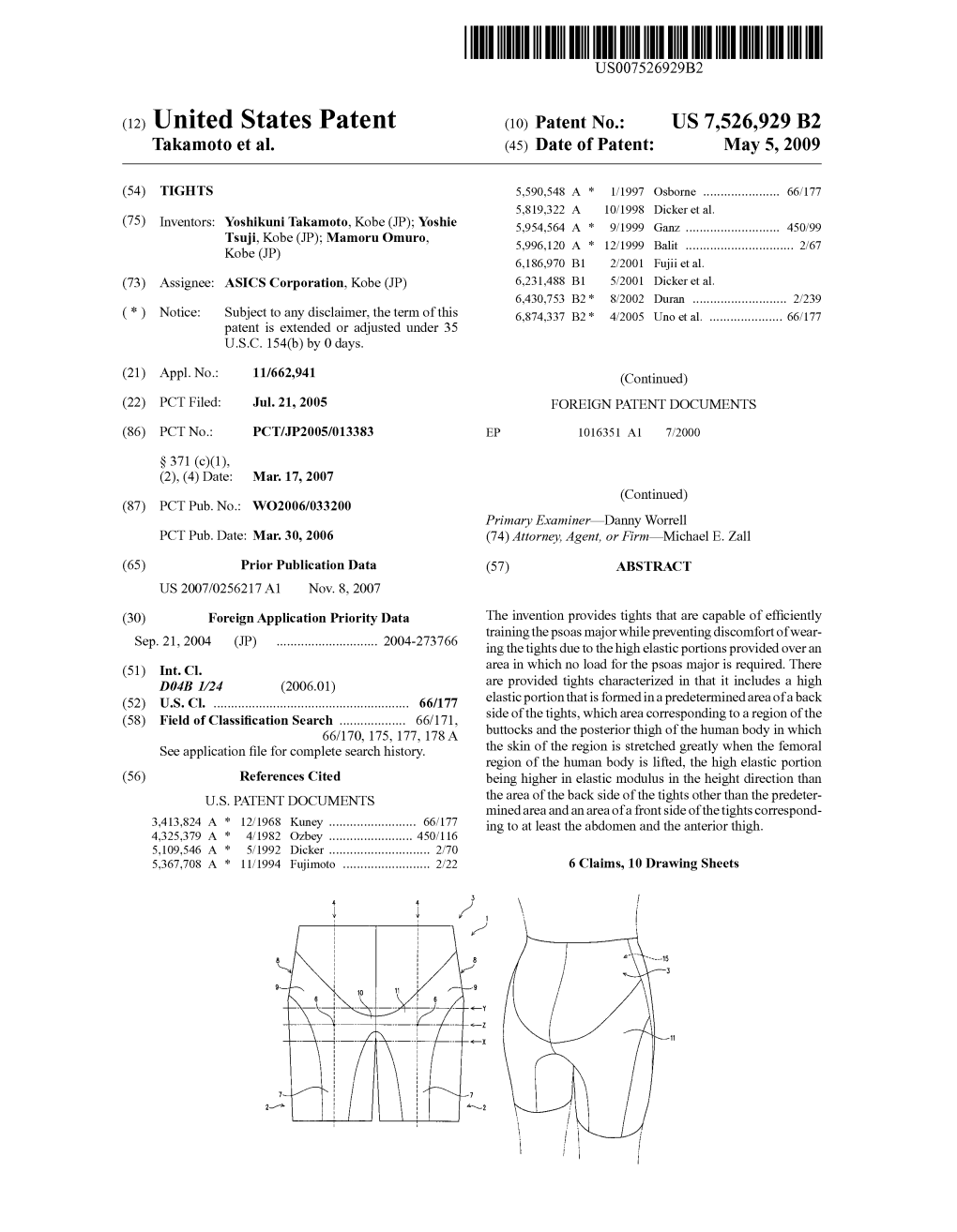 (12) United States Patent (10) Patent No.: US 7,526,929 B2 Takamoto Et Al