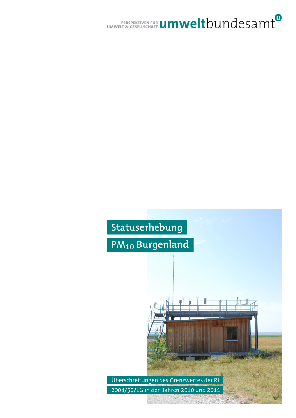 Statuserhebung PM10 Burgenland – Inhalt