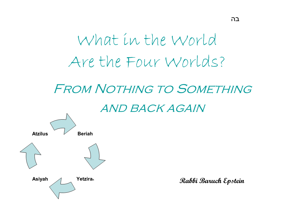 What in the World Are the Four Worlds? from Nothing to Something and Back Again