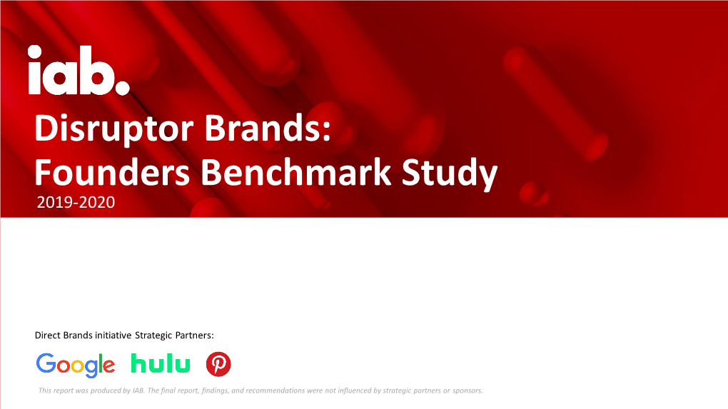 Founders Benchmark Study 2019-2020