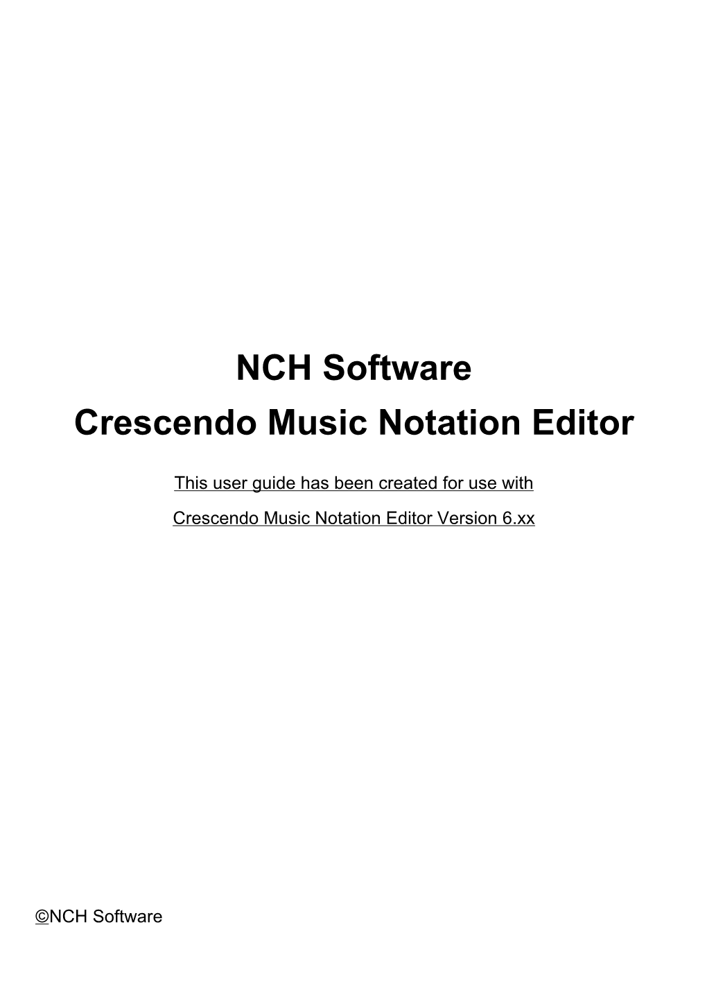 NCH Software Crescendo Music Notation Editor