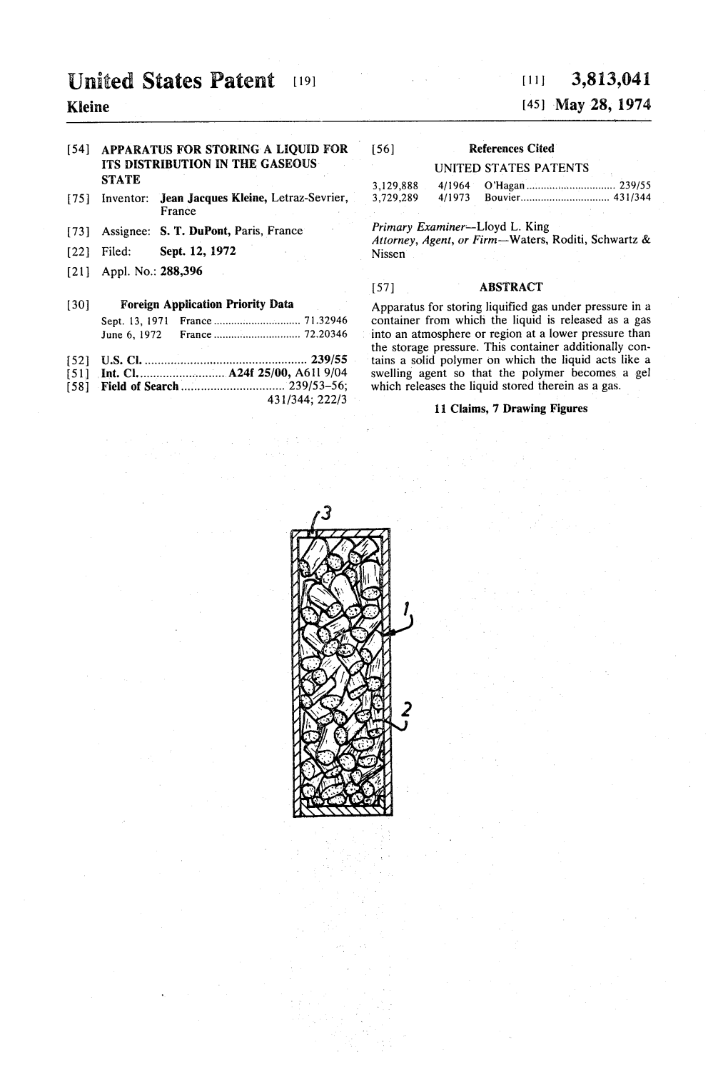 United States Patent (19) 11 3,813,041 Kleine (45) May 28, 1974