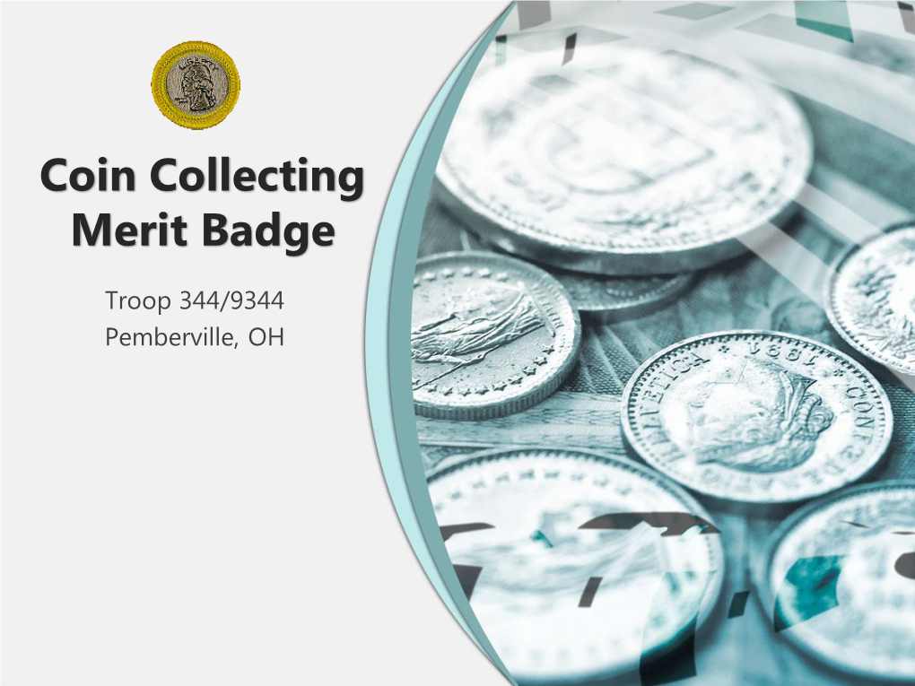 Coin Collecting Merit Badge