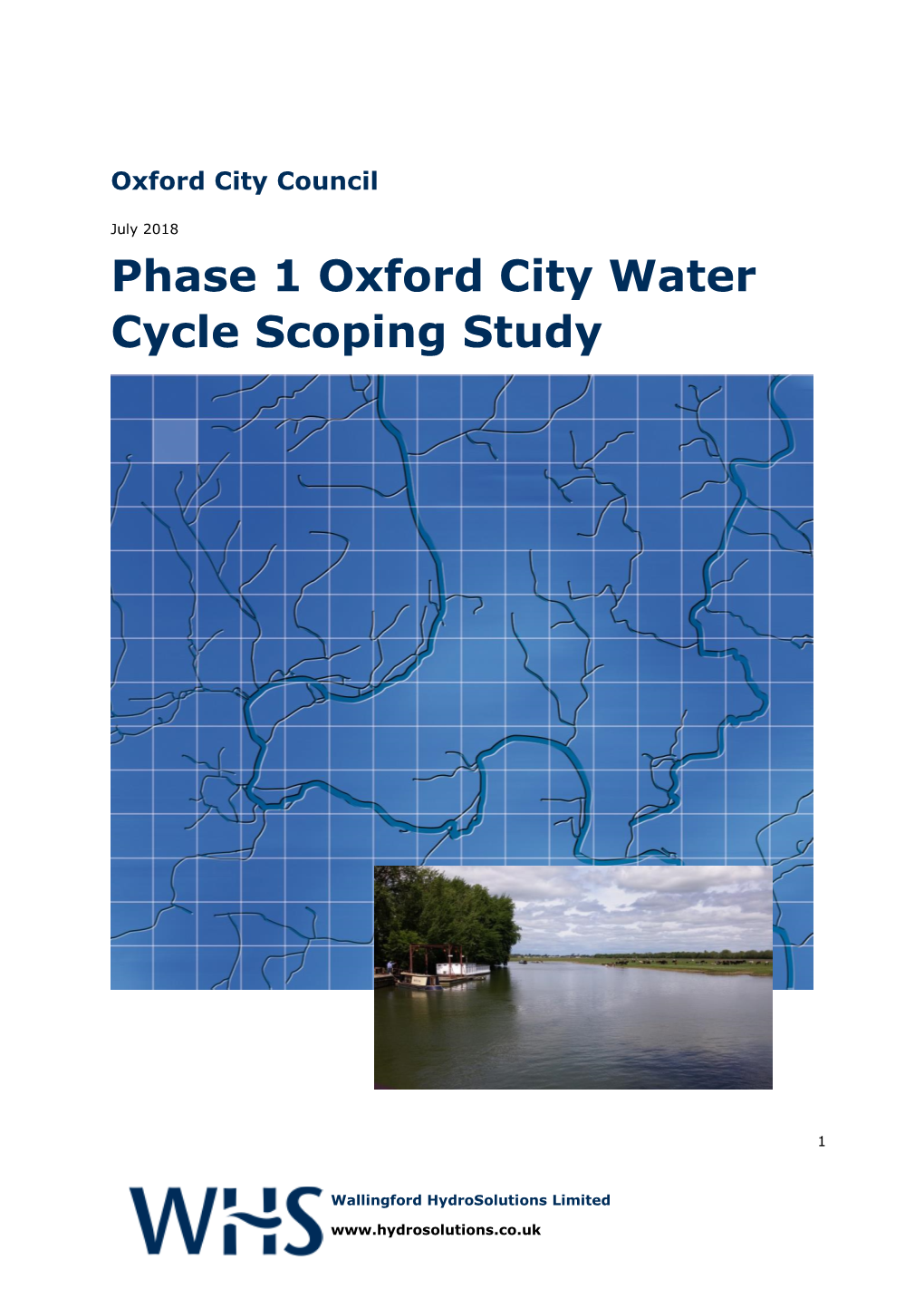 Phase 1 Oxford City Water Cycle Scoping Study